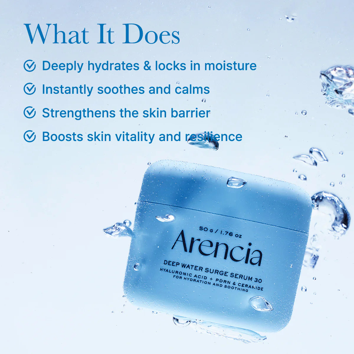Arencia Deep Water Surge Overnight Serum 30, 50g
