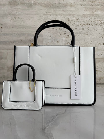CHARLES & KEITH BAG  ( WHITE)