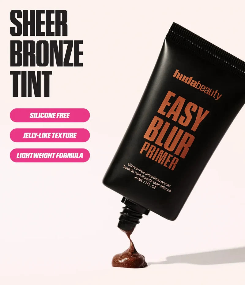 Huda Beauty EASY BLUR SILICONE FREE SMOOTHING PRIMER BRONZE FUDGE